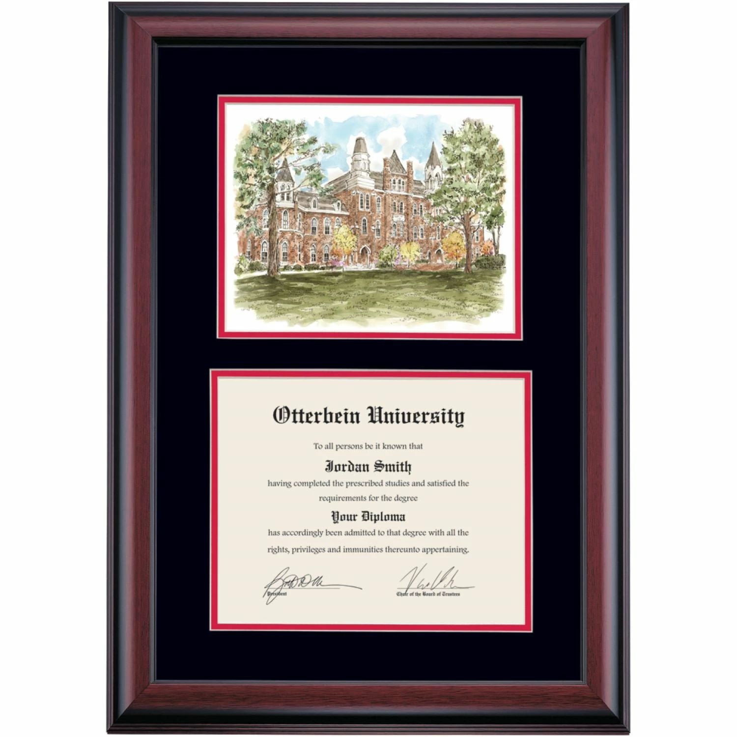 Otterbein Premier Towers Hall Diploma Frame 8 Otterbein Premier Towers Hall Diploma Frame - Image 6