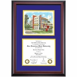 San Francisco State Premier Burk Hall Diploma Frame -gift shop DSSHEWSFSPC4PYBSN