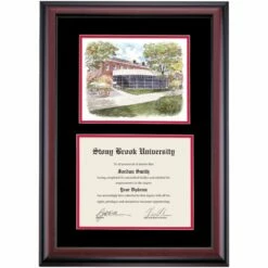 Stony Brook Premier Student Activities Center Diploma Frame -gift shop DSSHEWSYSPC3BCSBW
