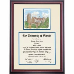 Florida Premier The Century Tower Diploma Frame -gift shop DSSHEWUFLPC8RCTF