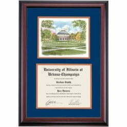 Illinois At Urbana-Champaign Premier Aerial View Of The Quad Diploma Frame -gift shop DSSHEWUILPC4NOQDW