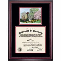 Maryland Premier The Maryland Landmark M Diploma Frame -gift shop DSSHEWUMDPCQBCMLW