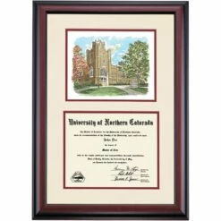 Northern Colorado Premier Gunter Hall Diploma Frame -gift shop DSSHEWUNCPC3MGHC
