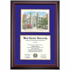 West Chester Premier Philips Memorial Building Diploma Frame 9 West Chester Premier Philips Memorial Building Diploma Frame -gift shop DSSHEWWCHPC4PGWCB