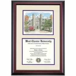 West Chester Premier Philips Memorial Building Diploma Frame 7 West Chester Premier Philips Memorial Building Diploma Frame -gift shop DSSHEWWCHPC4PWCB