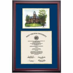 West Virginia Premier Woodburn Hall Diploma Frame -gift shop DSSHEWWVUPC7NGVWHW