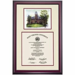 West Virginia Premier Woodburn Hall Diploma Frame