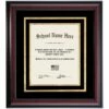 Graduation Diploma Frame With Black And Gold Matting For 11 X 8.5 Vertical Diploma