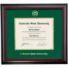 Colorado State Ram Logo School Color Traditional Diploma Frame 1 Colorado State Ram Logo School Color Traditional Diploma Frame -gift shop DS SHE T C4 HG CSR