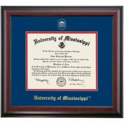 Mississippi School Color Traditional Diploma Frame