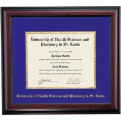 University Of Health Sciences And Pharmacy In St Louis School Color Traditional Undergraduate Diploma Frame