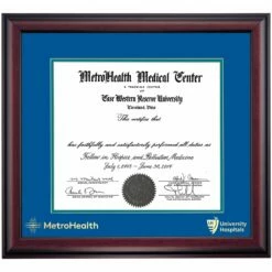 MetroHealth Medical Center Traditional Certificate Frame