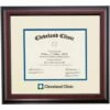 Cleveland Clinic Traditional Certificate Frame -gift shop DS SHE T C4 R CCF