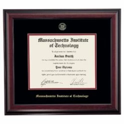 Massachusetts Institute Of Technology School Color Traditional Diploma Frame