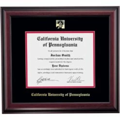 California Pennsylvania School Color Traditional For Graduate Diploma Frame