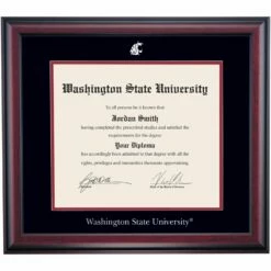 Washington State School Color Traditional Diploma Frame