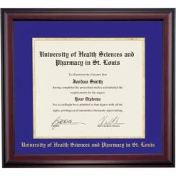Doctorate Diploma University Of Health Sciences And Pharmacy In St Louis Traditional Frame In School Color