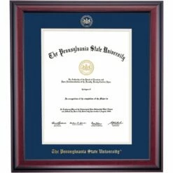 Penn State School Color Traditional Diploma Frame For Law Degree