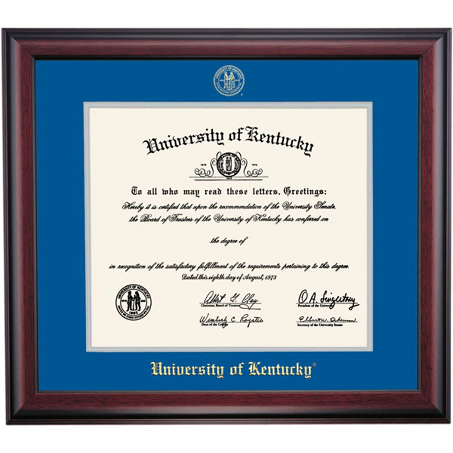 Kentucky School Color Traditional For Medical Diploma Frame 3 Kentucky School Color Traditional For Medical Diploma Frame