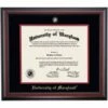 Maryland School Color Traditional Diploma Frame -gift shop DS SHE T CQ BC UMD