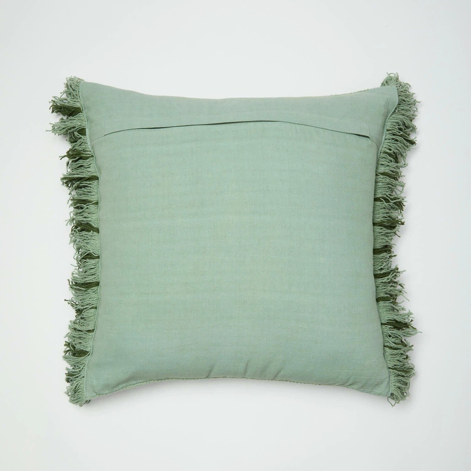 Phoebe Embroidered Stripe With Side Fringe Square Pillow Cover 12 Phoebe Embroidered Stripe With Side Fringe Square Pillow Cover - Image 10