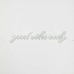 Good Vibes Only Neon Sign 16 Good Vibes Only Neon Sign -gift shop Good Vibes Only Neon Sign White 017