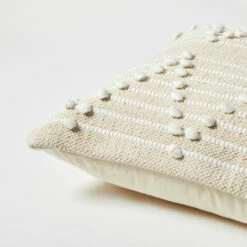 Handmade PomPom Square Pillow 11 Handmade PomPom Square Pillow -gift shop Handmade PomPom Square Pillow Cover 007