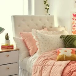 Harlow Tufted Charging Headboard -gift shop Headboard