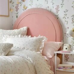 Riley Charging Round Headboard -gift shop Headboard RoundBlush 1