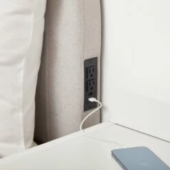 Riley Charging Round Headboard -gift shop Headboard Round Linen 089