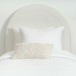 Riley Charging Round Headboard -gift shop Headboard Round Velvet Ivory 002