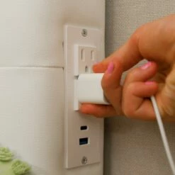 Harlow Tufted Charging Headboard -gift shop Headboards HarlowWhite