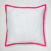 London Hotel Border Euro Sham Cover 1 London Hotel Border Euro Sham Cover -gift shop Hotel Border Euro Sham White Pink 007
