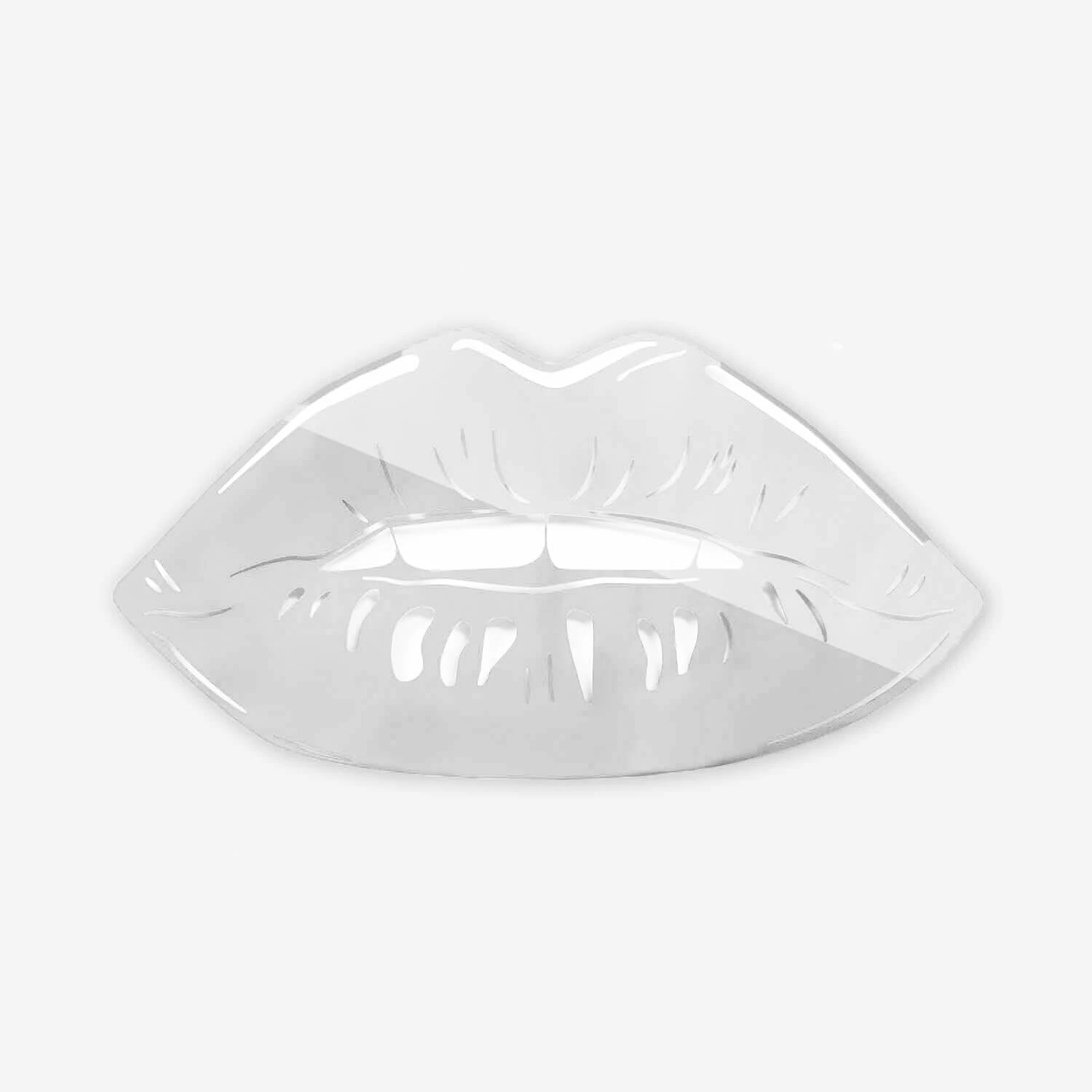 Lips Mirrored Acrylic Wall Art 5 Lips Mirrored Acrylic Wall Art - Image 3