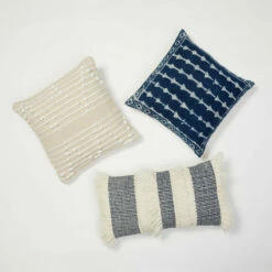 Handmade Indigo Block Printed Square Pillow -gift shop Imagine Home Blue Story Pillow Group 006 eb10722d 36f7 4ebe 8bdb 6ee83cba79a4