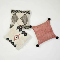 Handmade Textured Fringe Square Pillow -gift shop Imagine Home Neutral Story Pillow Group 005 1 7ce27ee5 e6e7 4057 b046 3d2a123a88d4