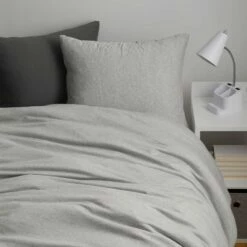 Logan T-Shirt Jersey Comforter And Sham Set -gift shop Jersey Comforter Grey Product 008