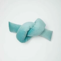 Zoe Knot Shaped Pillow -gift shop Knot Shaped Pillow Teal 004