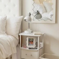 Charging Catchall 2-Tone Lamp 17 Charging Catchall 2-Tone Lamp -gift shop Lighting CatchallLampSilver