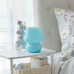 Mushroom Lamp -gift shop Lighting MushroomLampBlue