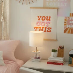 Catchall Table Lamp 15 Catchall Table Lamp -gift shop Lightning CatchallTableLampWhite 4