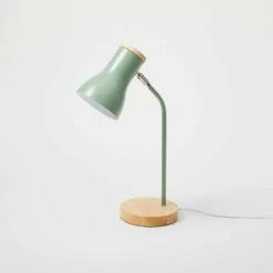 Remi Adjustable Desk Lamp -gift shop Metal Wood Task Lamp Green 011