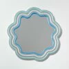 Maeve Wavy Neon Mirror -gift shop Mirror Neon Blue 015