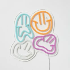 Distorted Smiley Faces Neon Sign -gift shop Neon DistortedSmiley 010