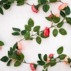 Faux Rose Garland -gift shop PA051766