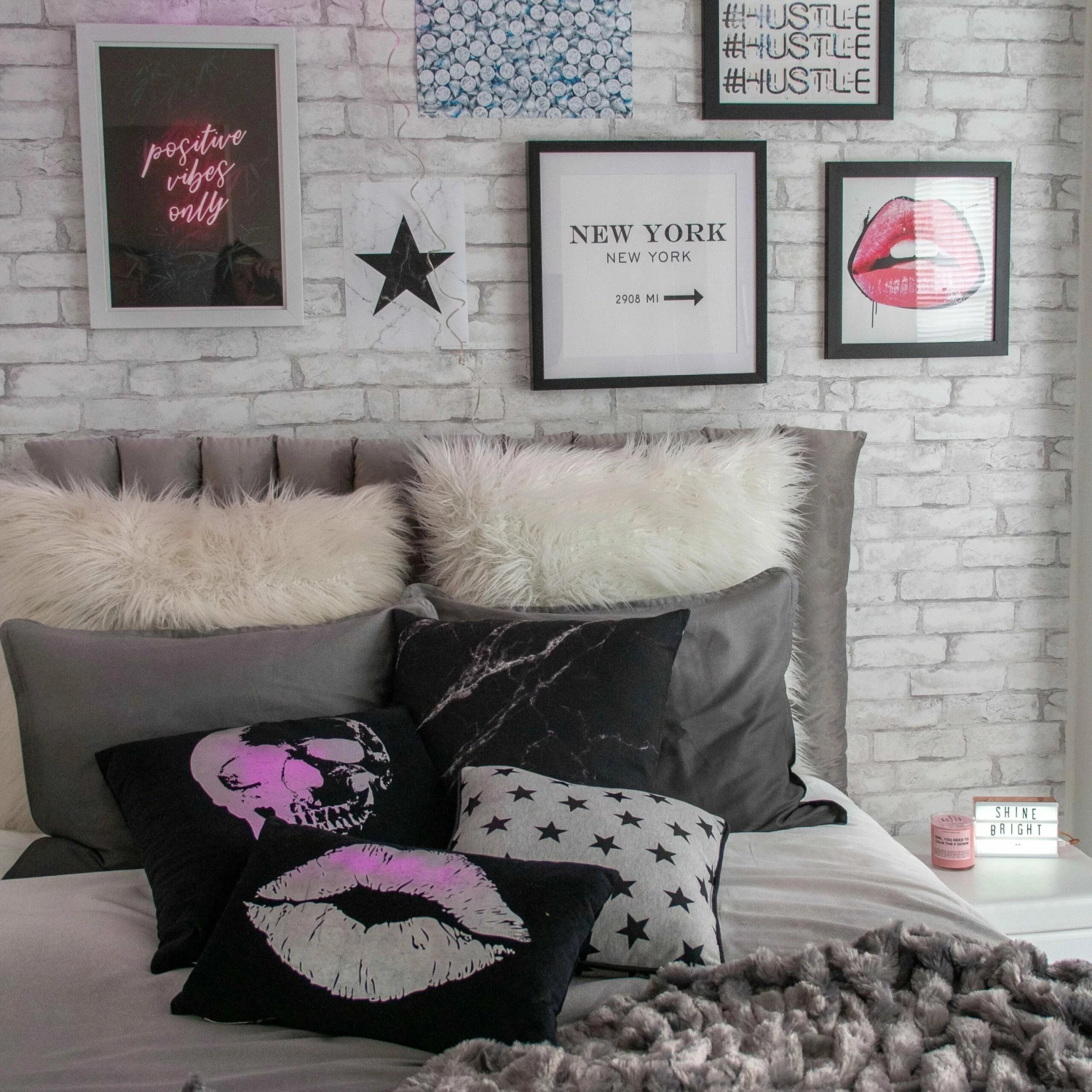 Quinn Full/Queen Channeled Cushioned Headboard 8 Quinn Full/Queen Channeled Cushioned Headboard - Image 6