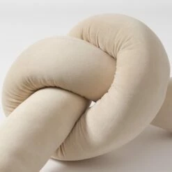 Zoe Knot Shaped Pillow -gift shop Pillow TieKnot Natural 003