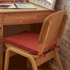 Bridgette Velvet Seat Cushion -gift shop Pink 020