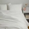 Billie Pom Pom Stripe Comforter And Sham Set 1 Billie Pom Pom Stripe Comforter And Sham Set -gift shop PomPom Stripe Comforter White Product 006