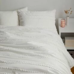 Billie Pom Pom Stripe Comforter And Sham Set